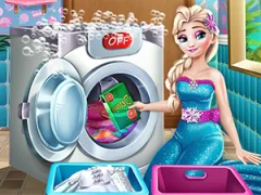 Joc Ice Queen Laundry Day en línia