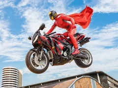 Joc Real Motorbike Super Hero Stunt 3D en línia