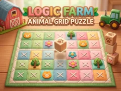 Joc Logic Farm: Animal Grid Puzzle en línia