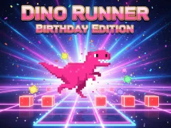 Joc Dino Runner Birthday Edition en línia