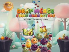 Joc Drop Merge Fruit Characters en línia
