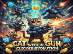 Joc Cat with a Gun Clicker Evolution en línia