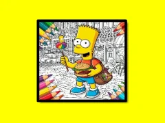 Joc Back To School Simpsons Coloring Book en línia