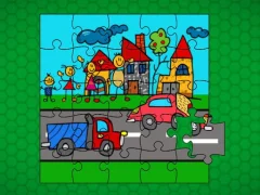 Joc Stick Family Fun Time Jigsaw en línia