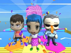 Joc Fall Guys And Girls Chibi Race Knockdown Multiplay en línia