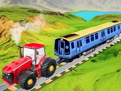Joc Chain Tractor Train Towing Game 3D en línia