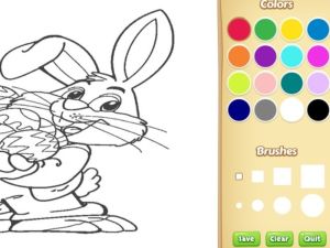 Joc Llibre de pintar de conill de Pasqua per a nens en línia