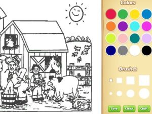 Joc Llibre de colorants de granja per a nens en línia