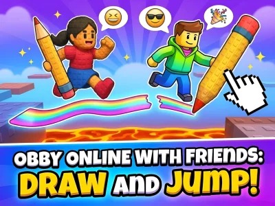 Joc Obby online with friends: Draw and Jump! en línia