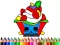 Joc Back To School: Cake Coloring Book en línia