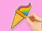 Joc Coloring Book: Rainbow Ice Cream en línia