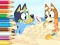 Joc Coloring Book: Bluey On The Beach en línia