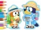 Joc Coloring Book: Bluey Camping en línia