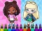 Joc Coloring Book: Aha World Sporty Girl en línia