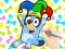 Joc Coloring Book: Clown Bluey en línia