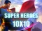 Joc Super heroes 10х10 en línia