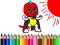 Joc Back To School: Mask Boy Coloring en línia