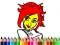 Joc Back To School: Cute Girl Coloring en línia