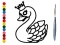 Joc Back To School: Swan Coloring Book en línia