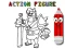 Joc Back To School: Action Figure Coloring en línia