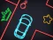 Joc Neon Car Puzzle en línia