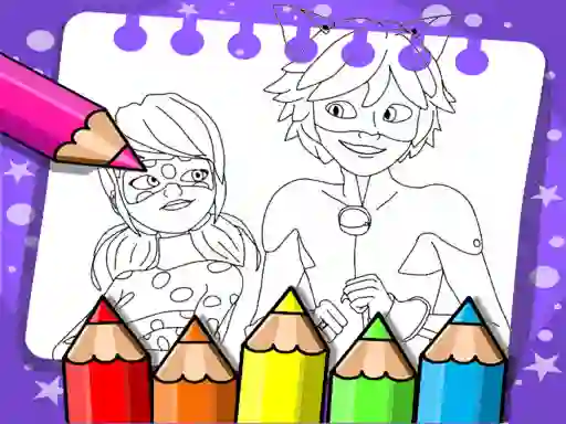 Joc Miraculous Ladybug Coloring Book en línia