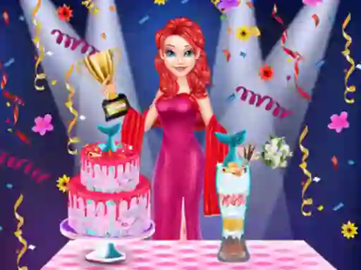 Joc Mermaid Cake Cooking Design en línia