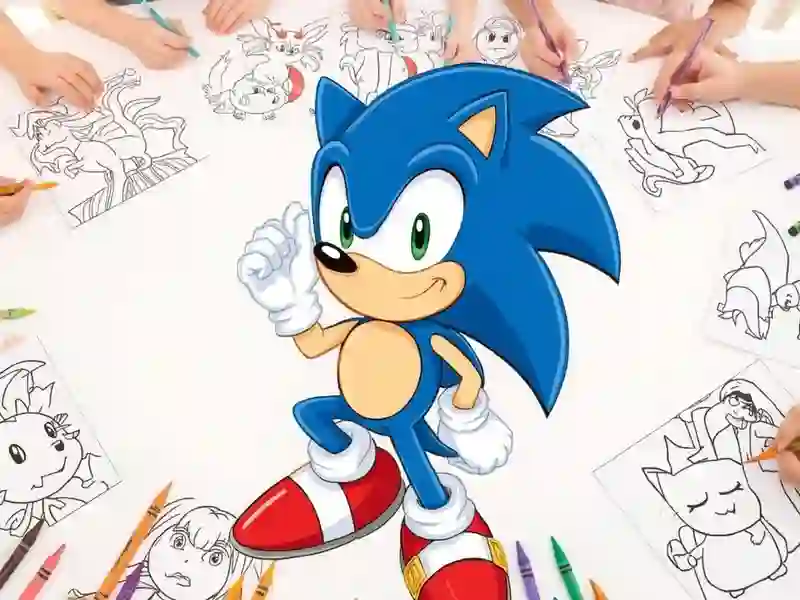 Joc Sonic Coloring en línia