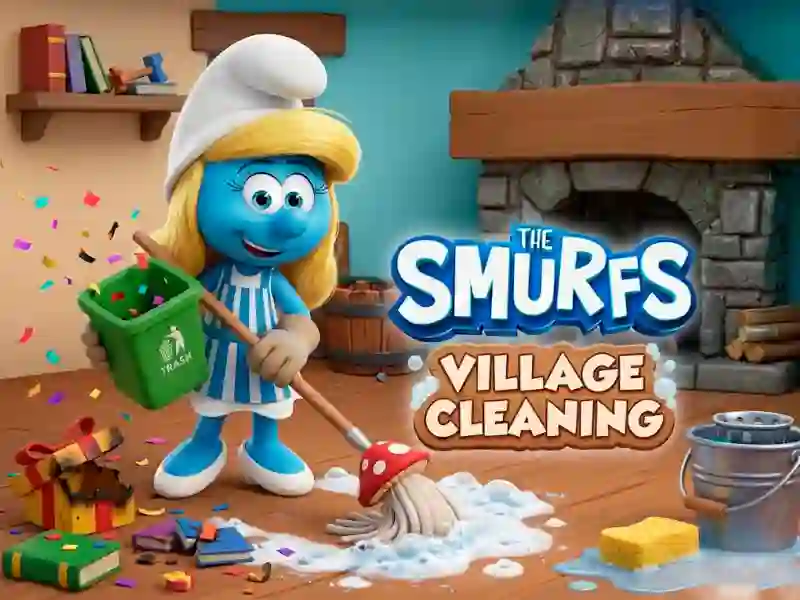 Joc The Smurfs Village Cleaning en línia
