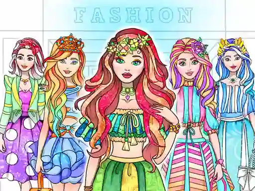 Joc Girl Coloring Dress Up Games en línia