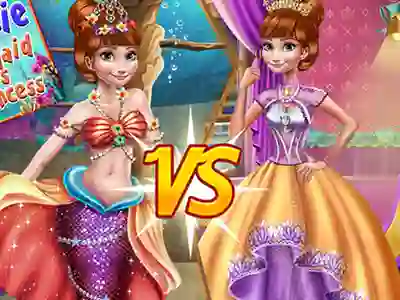 Joc Anna mermaid vs princess en línia