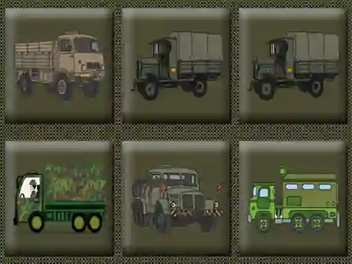 Joc Army Trucks Memory en línia
