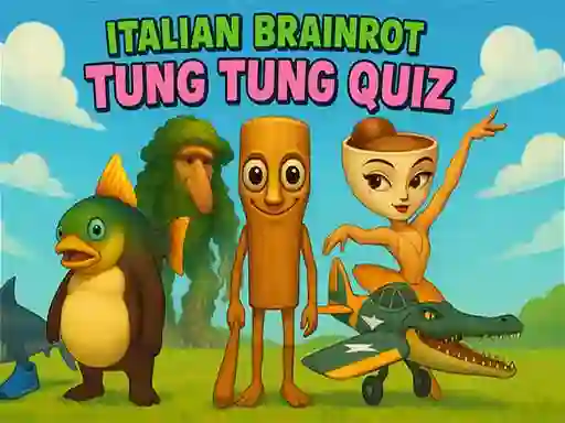 Joc Italian Brainrot tung Tung Quiz en línia