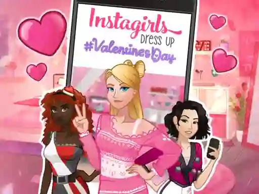 Joc Instagirls: Valentine Dress Up en línia