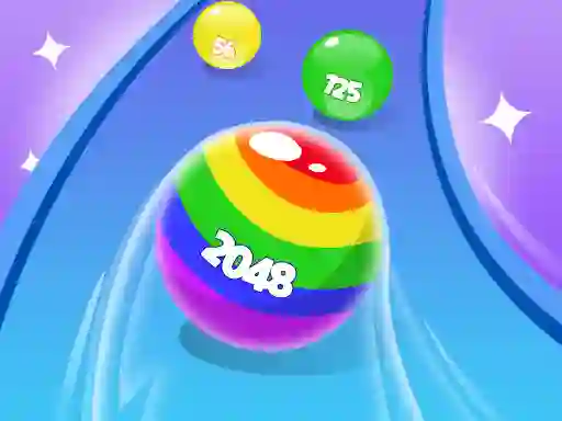 Joc 2048 Run Gorgeous Balls en línia