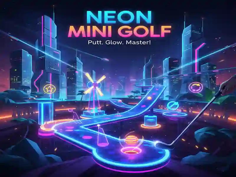 Joc Neon Mini Golf en línia
