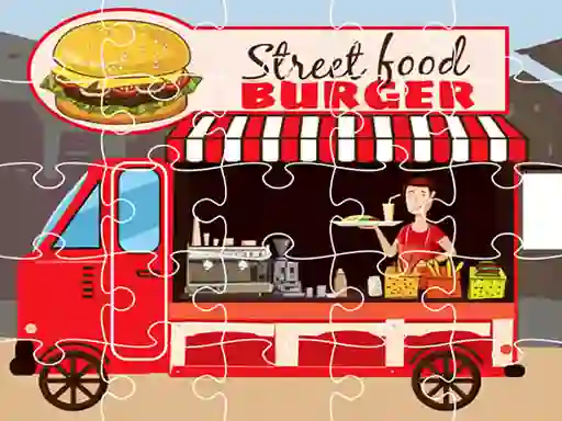 Joc Burger Trucks Jigsaw en línia