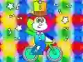 Joc Coloring Book: Monkey Rides Unicycle en línia