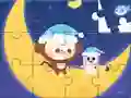 Joc Jigsaw Puzzle: Monkey With Moon en línia