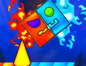 Joc Fire And Water Geometry Dash en línia