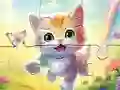 Joc Jigsaw Puzzle: Kitten With Butterfly en línia