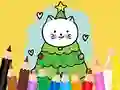 Joc Coloring Book: Cats And Christmas Tree en línia