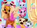 Joc Pets Grooming Bubble Party en línia