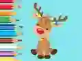Joc Coloring Book: Cute Christmas Reindeer en línia