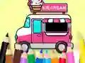 Joc Coloring Book: Ice Cream Car en línia