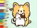 Joc Coloring Book: Hugging Cat en línia