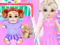 Joc Little Elsa Caring Day en línia