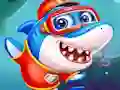 Joc Little Panda Shark Family en línia