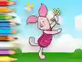Joc Coloring Book: Piglet Holds Toy Windmill en línia