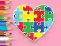 Joc Coloring Book: Heart Jigsaw en línia